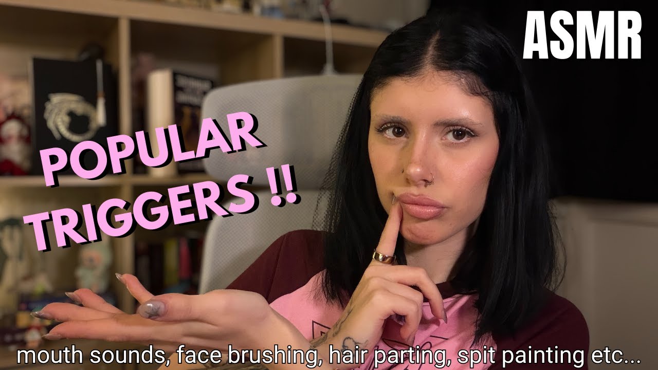 ASMR | your 10 FAVOURITE triggers! (mouth sounds, hair parting, hand movements etc...) 💤