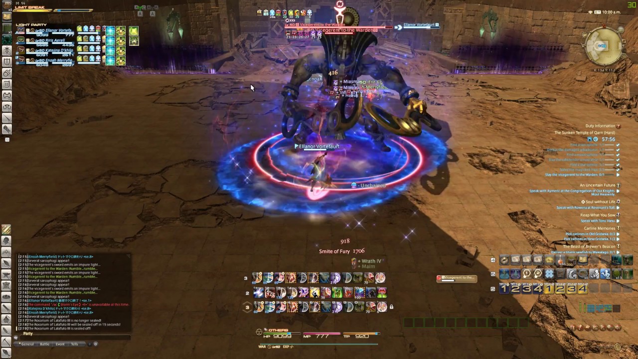 Final Fantasy XIV - A Realm Reborn (Multiboxing) - Qarn (Hard) - Vicegerent To The Warden