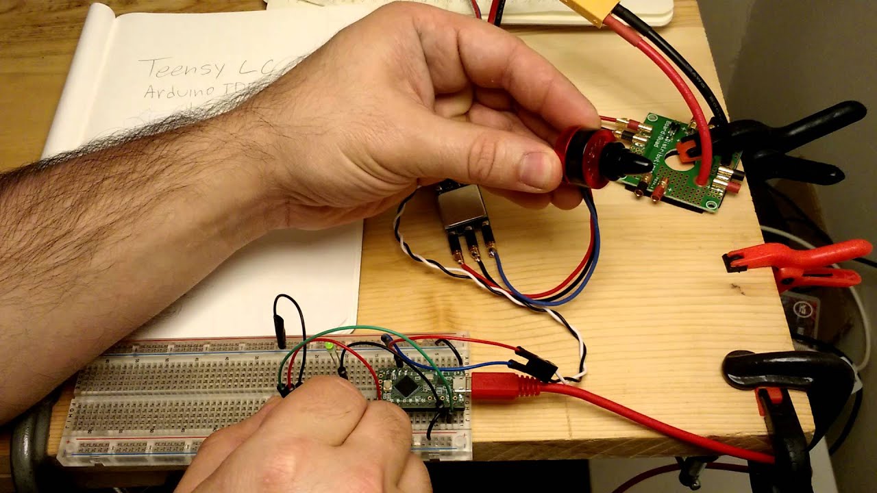 Custom Flight Controller - PWM at 480hz 16-bit Test