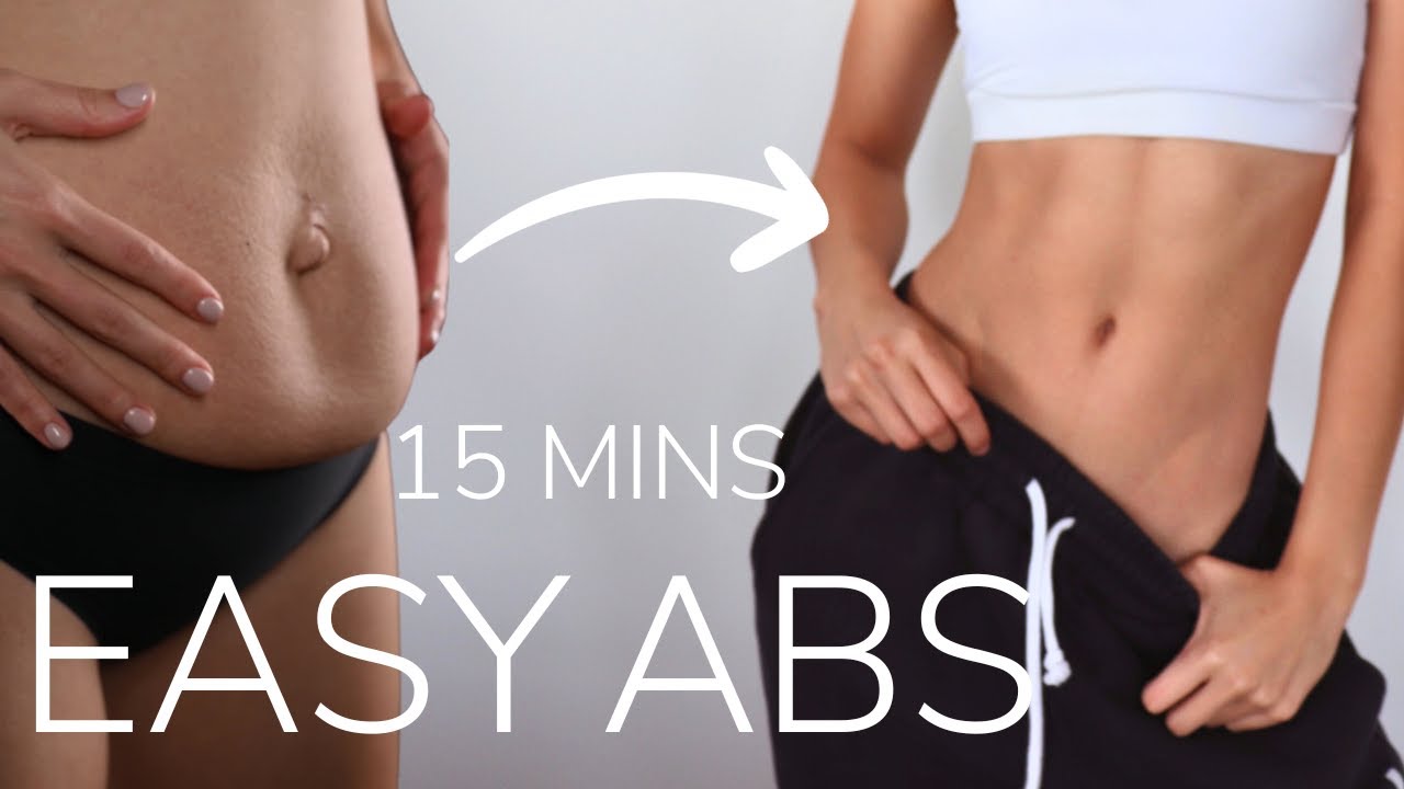 15 min BEGINNER ABS workout | Flat Stomach, ABS Line | No Equipment | 100% result