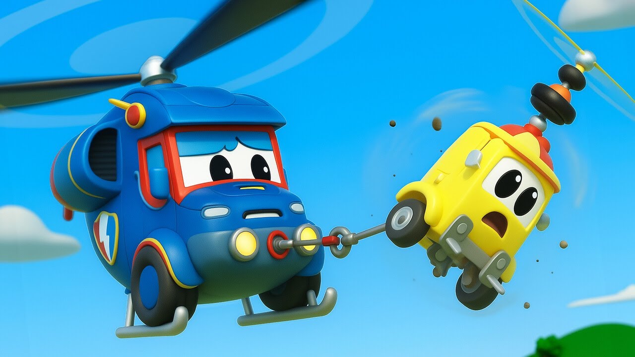 Super HELICOPTERO busca al CAMION MONTACARGAS PERDIDO
