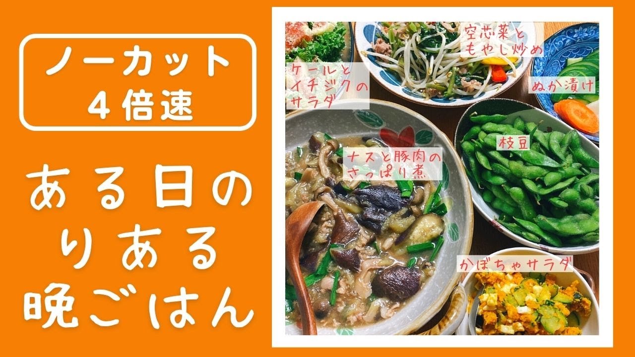 【圧力鍋のプロ】ある日のリアル晩ごはん。ノーカット４倍速