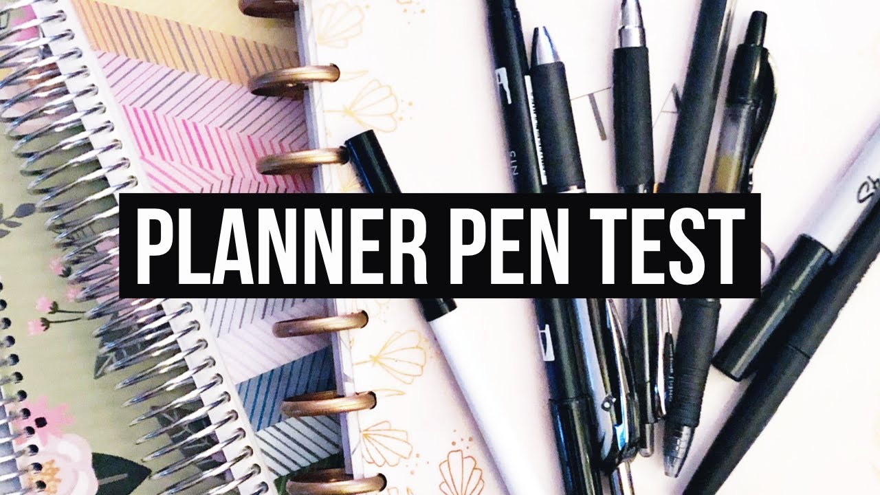 Planner Pen Test! // Testing 8 Pens in Happy Planner, Erin Condren and Plum Paper Planners