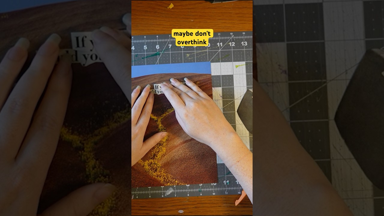 Using juxtaposition in collage! 👀 making art work. 