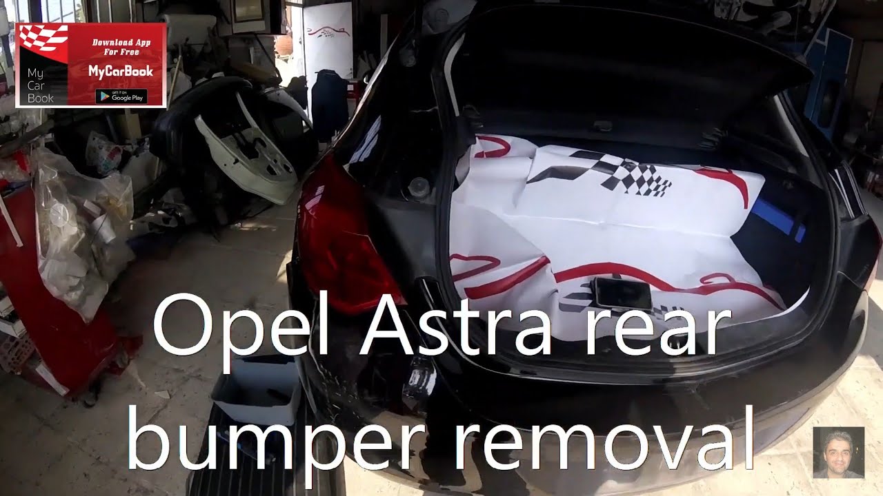 Opel Astra J (2009–2015)  rear bumper removal