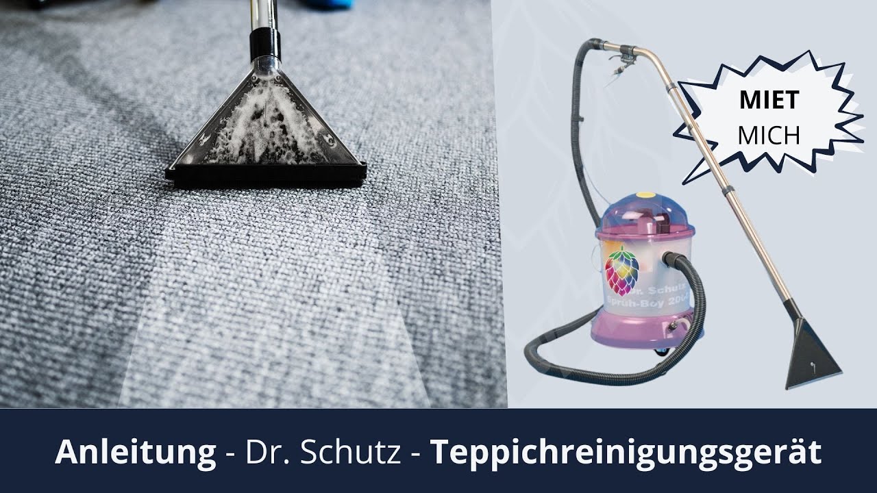 Anleitung - Dr. Schutz - Teppichreinigungsgerät