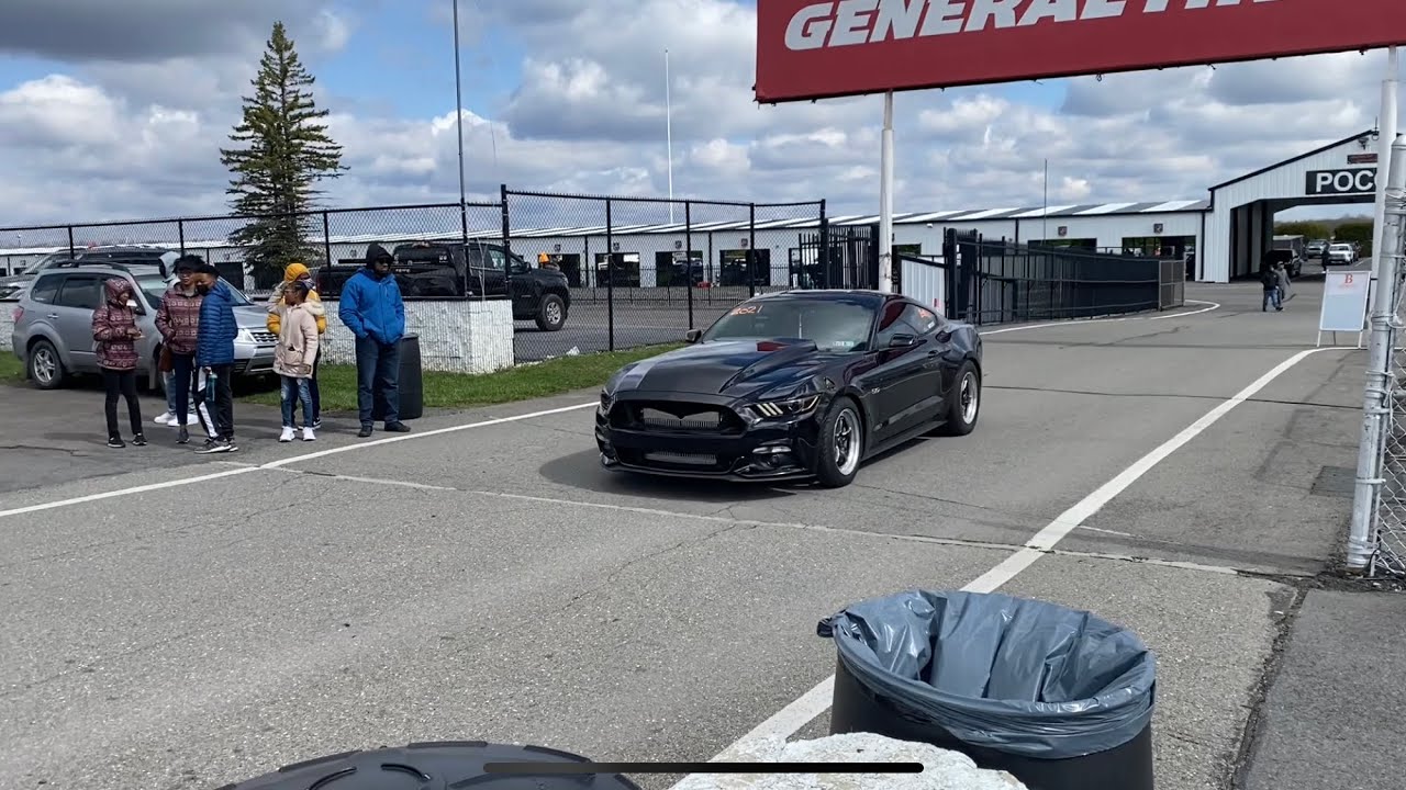 My Twin Turbo Mustang hits the nascar track