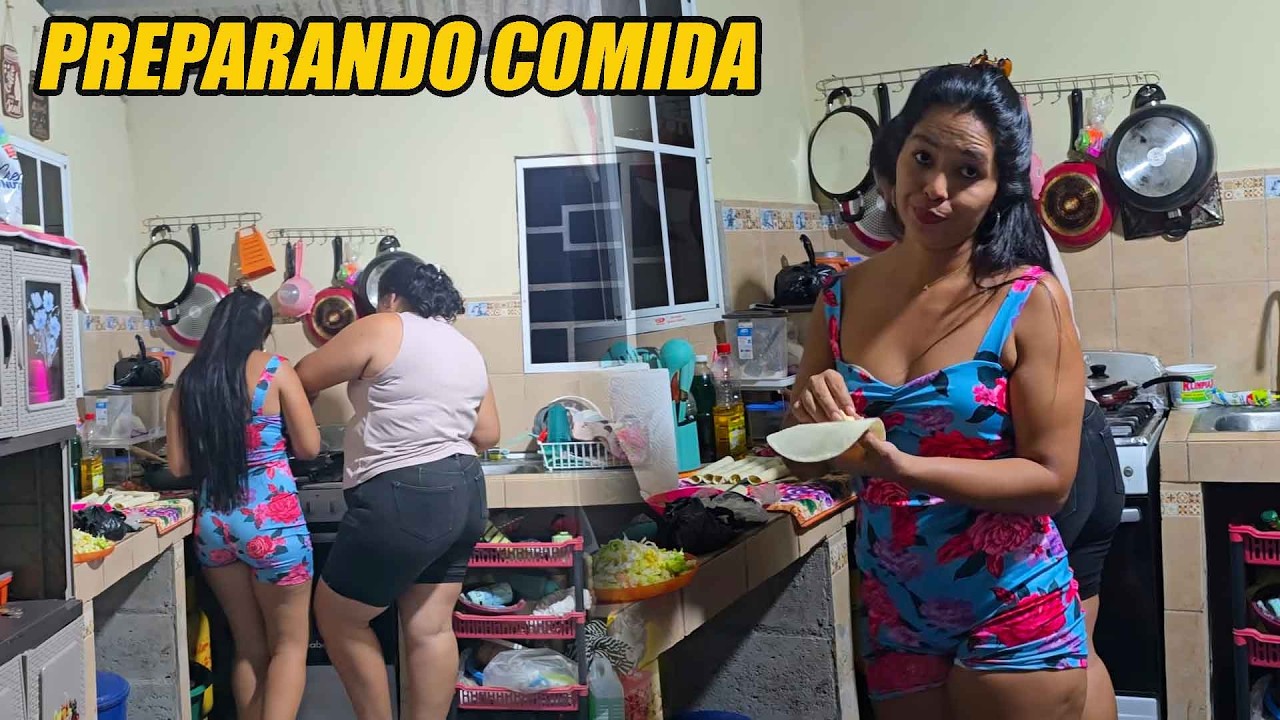 Preparando una rica comida.