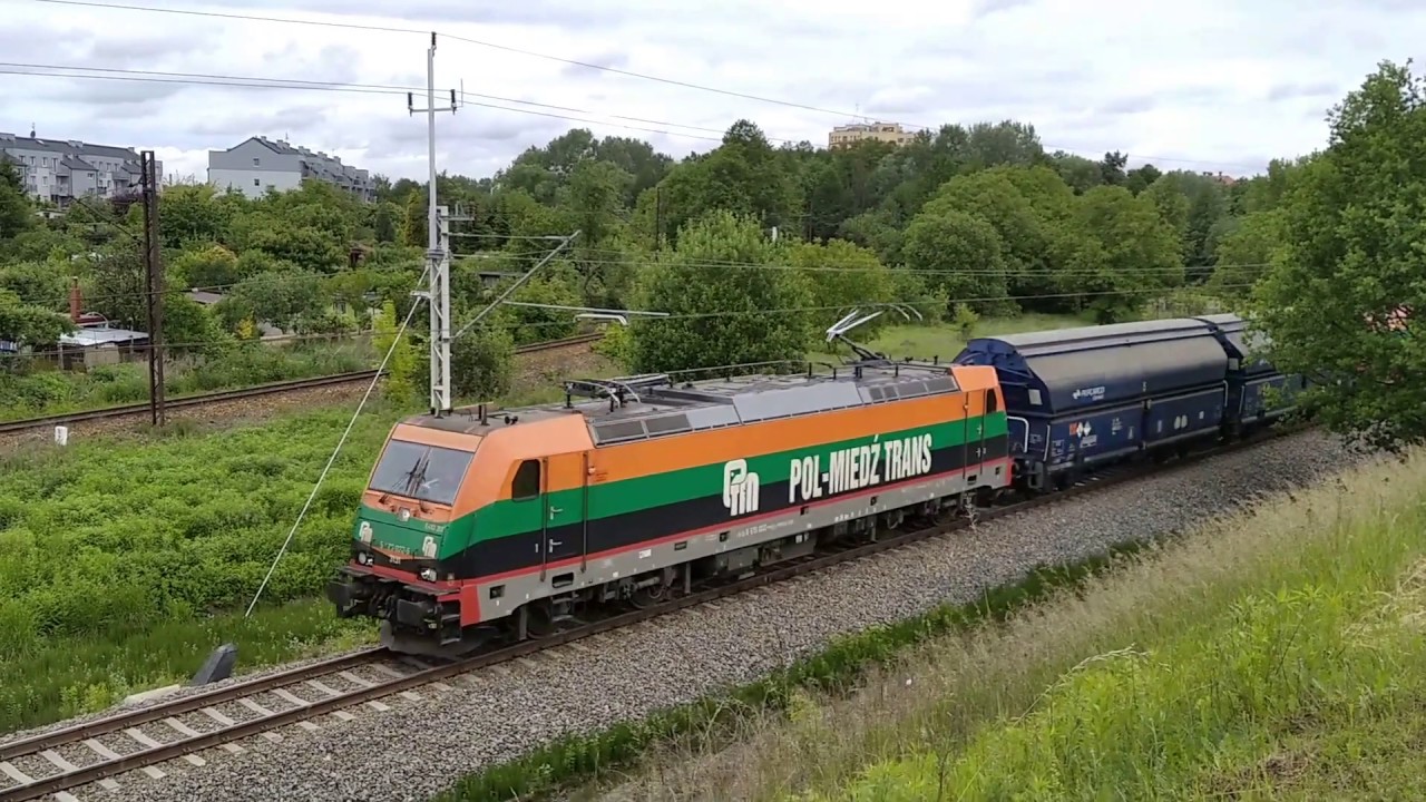 Trax Pol-Miedź-trans jedzie z huty Głogów na kopalnie do Lubina lub do Polkowic.07.06.2020