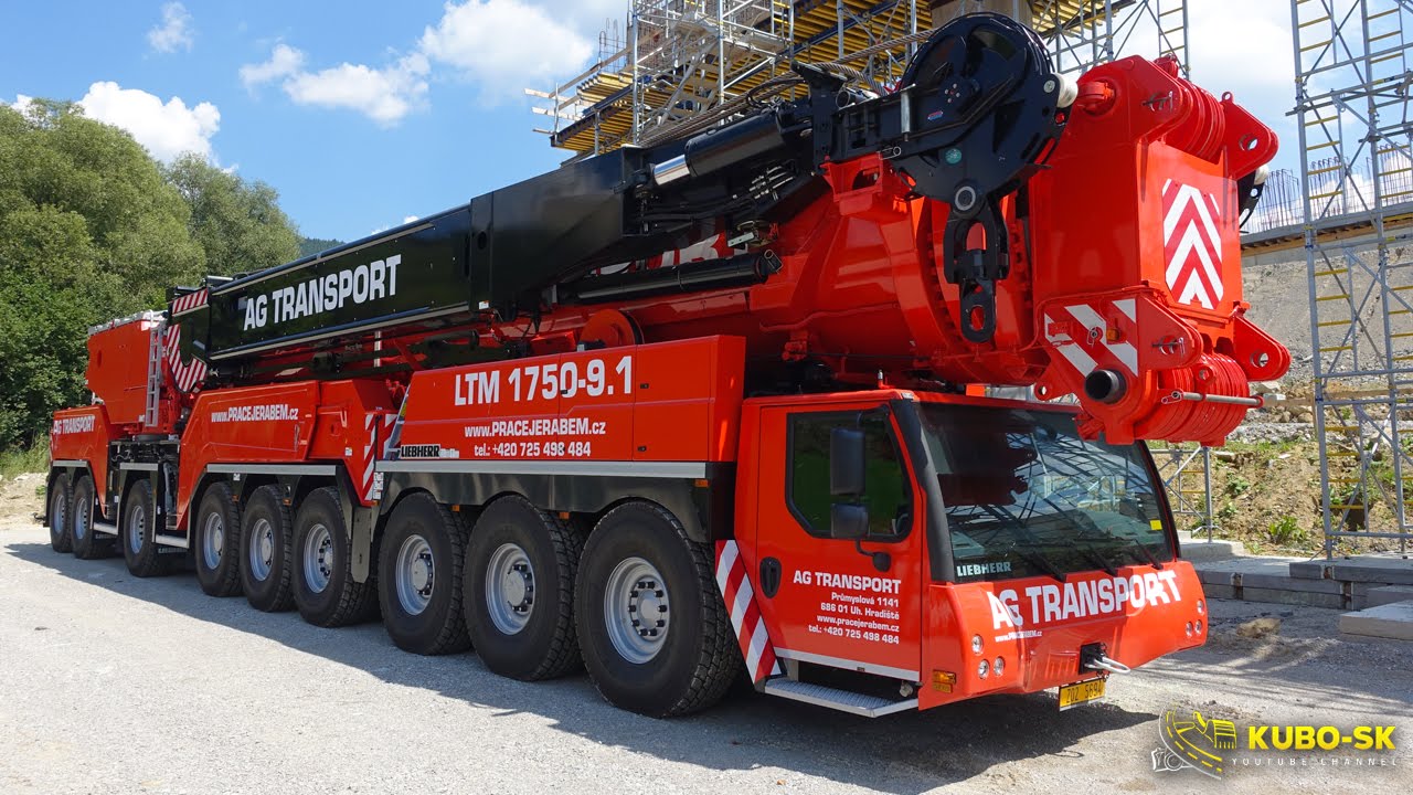 LIEBHERR LTM 1750-9.1 - the BIGGEST mobile CRANE in the Czech and Slovak Republic