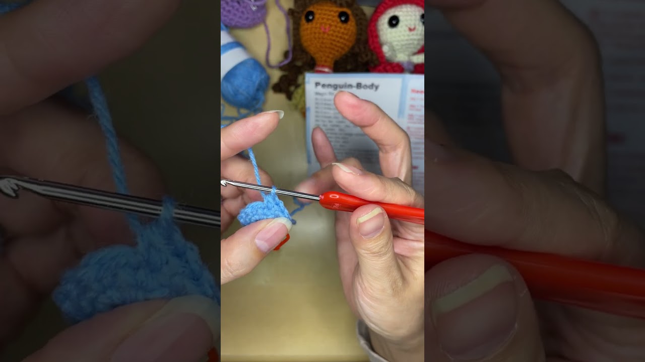 Penguin #5 | Single Crochet & Increase Rounds (R1 to R5) | Beginner Crochet Tutorial