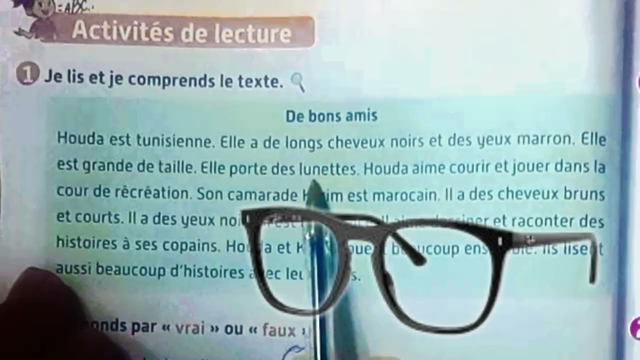 Français 3ème année primaire, tu es comment ?