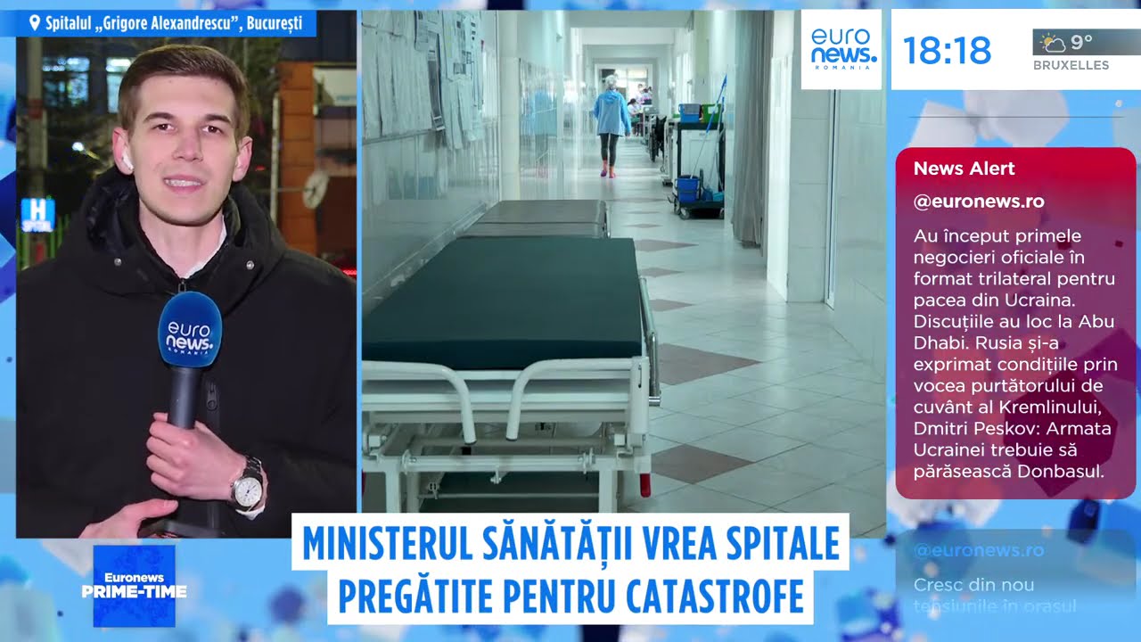 Ministrul Sănătății vrea spitale pregătite pentru catastrofe, inclusiv în scenariul unui război