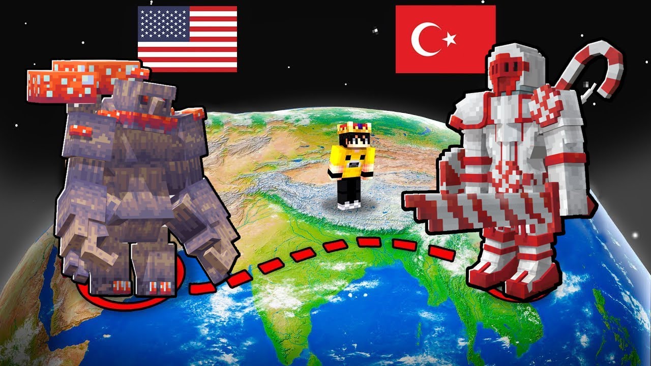 Minecraft'ta SAHTE TANRI MODU DÜNYA SAVAŞINDA!