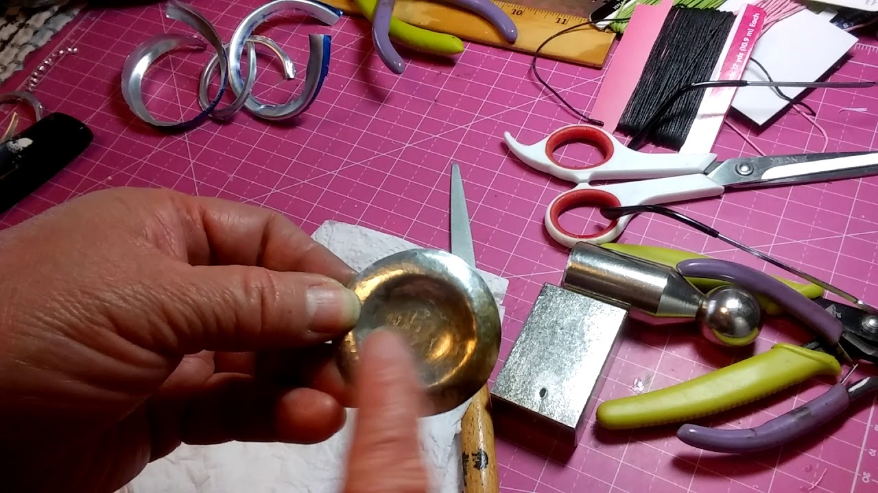 Como hacer joyeria de aluminio reciclado-upcycled soda cans necklace and brrooch --  1