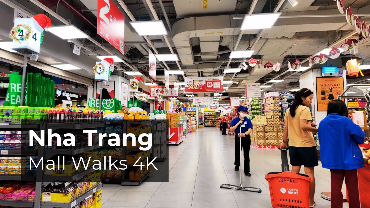 Nha Trang Mall Walks 4K | Gold Coast, Nha Trang Center, Lotte Mart