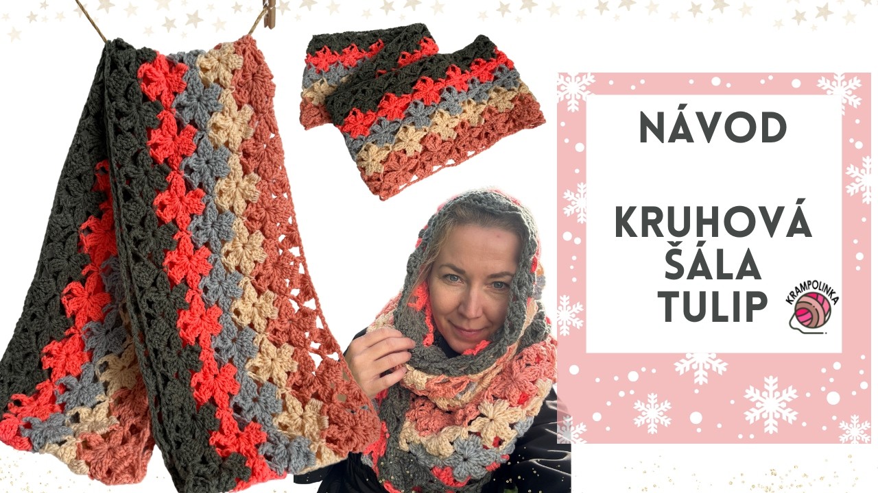 Oversize ŠÁLA TULIP - kytičkový vzor