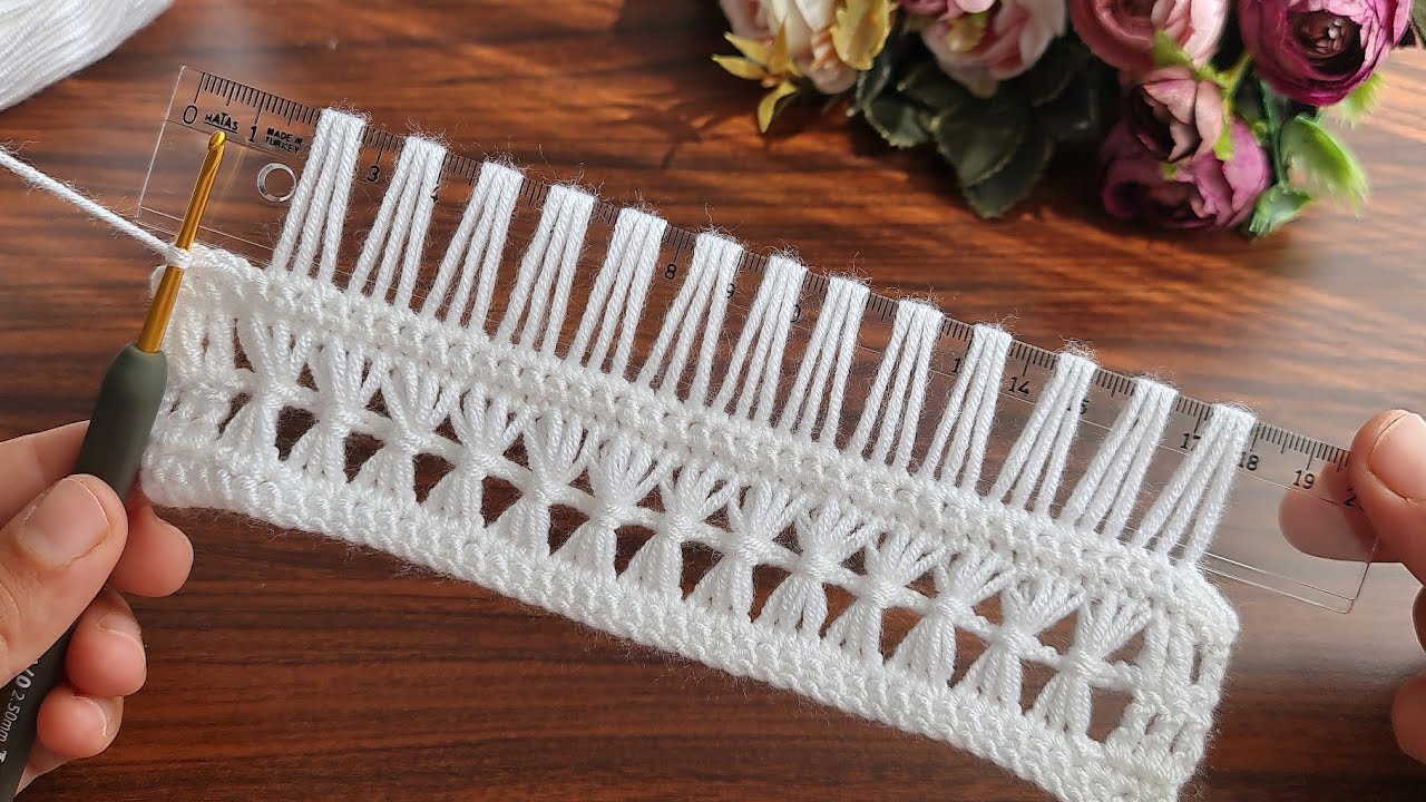 Perfect ‼️ Super very easy eye-catching I crocheted on a ruler, everyone loved it.