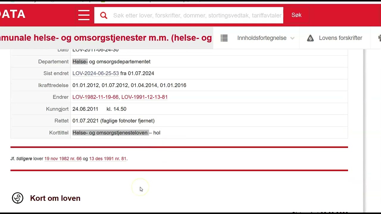 Innf&oslash;ring i juridisk metode - video 15
