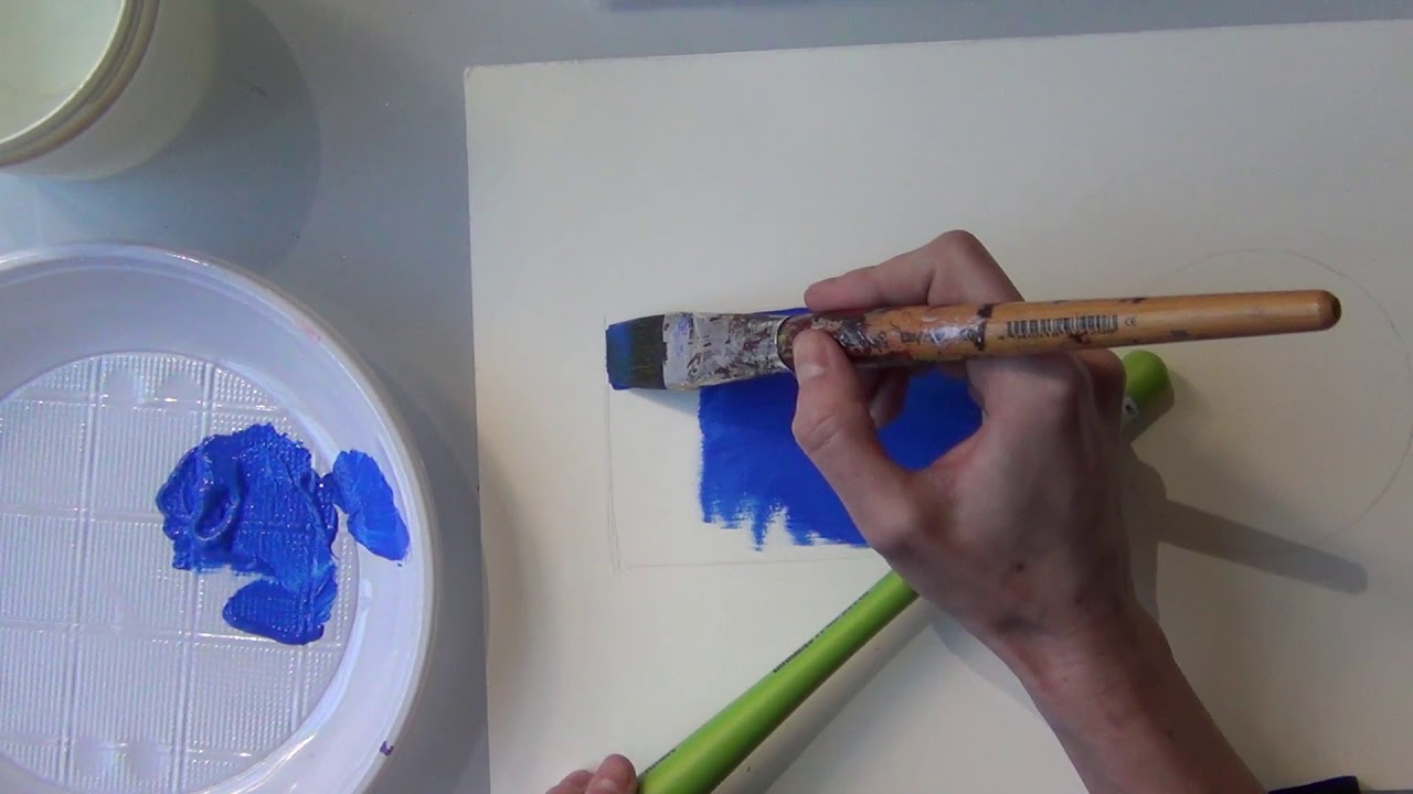 Corso di Acrilico - Tutorial N.1 Come eseguire delle stesure di colore