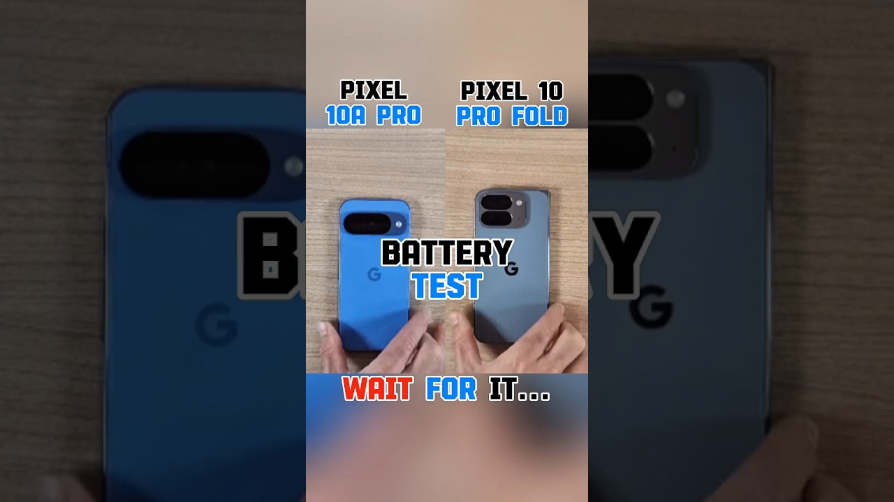 PIXEL 10A PRO VS PIXEL 10 PRO FOLD BATTERY TEST!!
