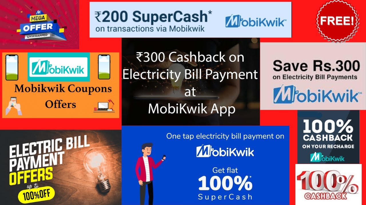 Electricity Bill Payment Discount offer and Cashback MobiKwik || Pay Electricity Bill from MobikWik