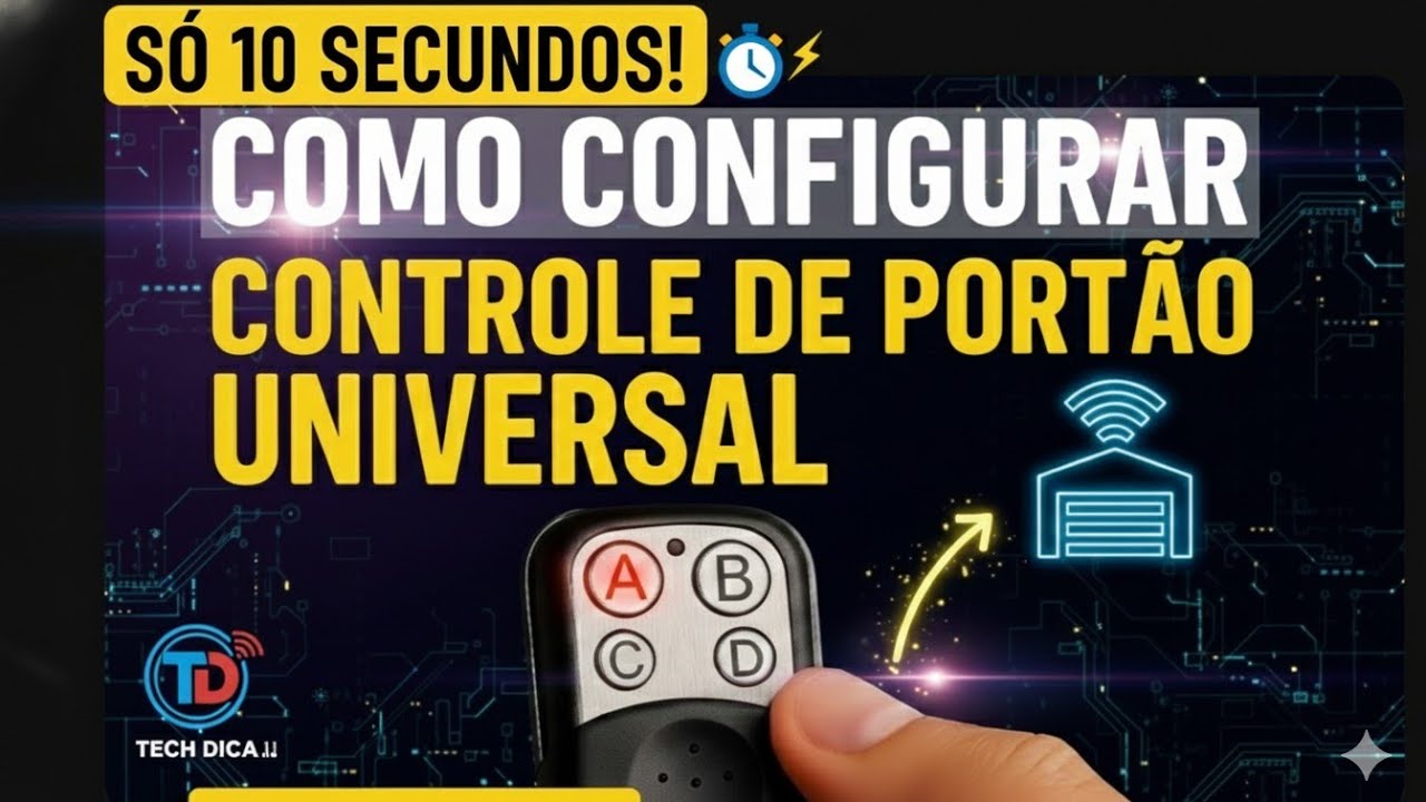 COMO CONFIGURAR Controle de Port&atilde;o Universal (PPA, Garen e outros) - PASSO A PASSO de como COPIAR 