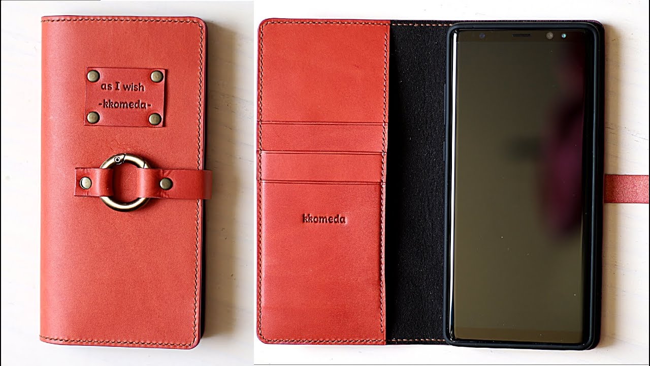 [tutorial] Making smart phone case / DIY phone case / Leather Craft