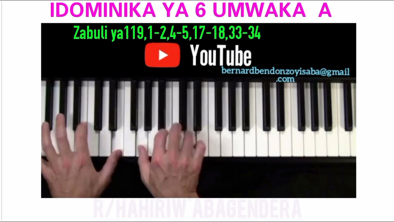 Izaburi yo kw'Idominika ya 6 Umwaka A by Bernard Bendo 