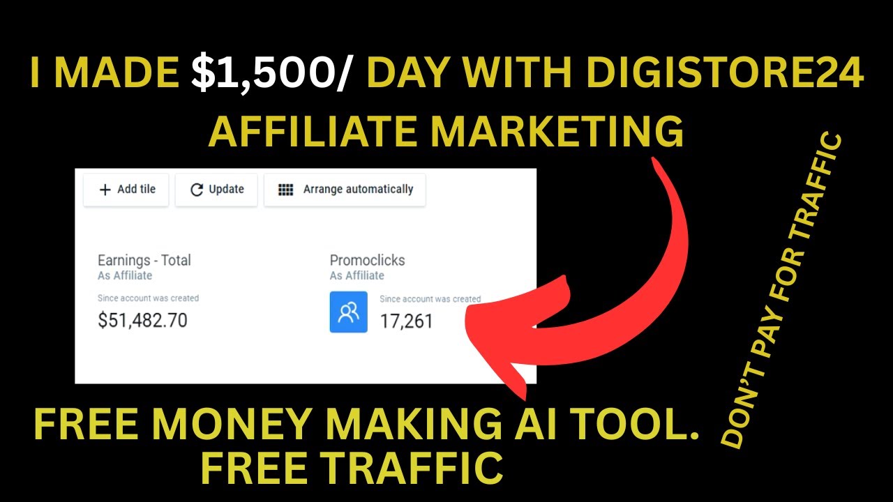 I Made $1,500 /Day Using FREE AI With Digistore24 Affiliate Marketing As a Beginner in 2026