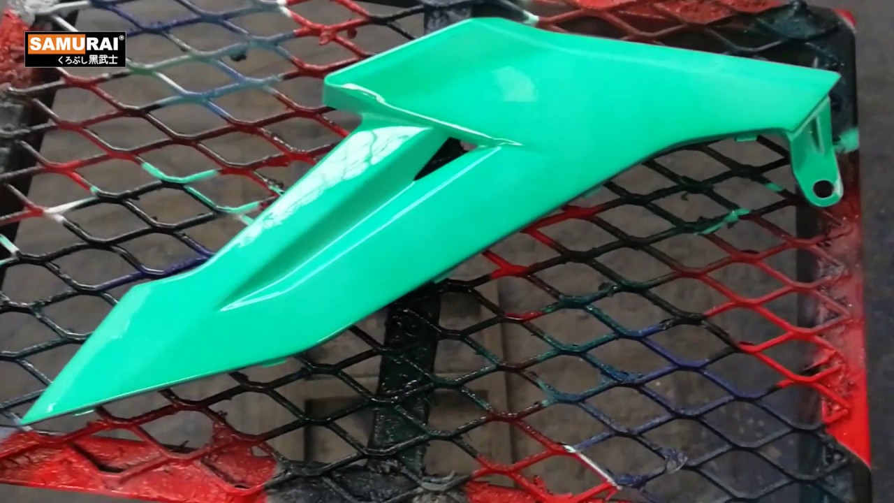 How to Repaint motorcycle fairing using Samurai Paint Candy Tone