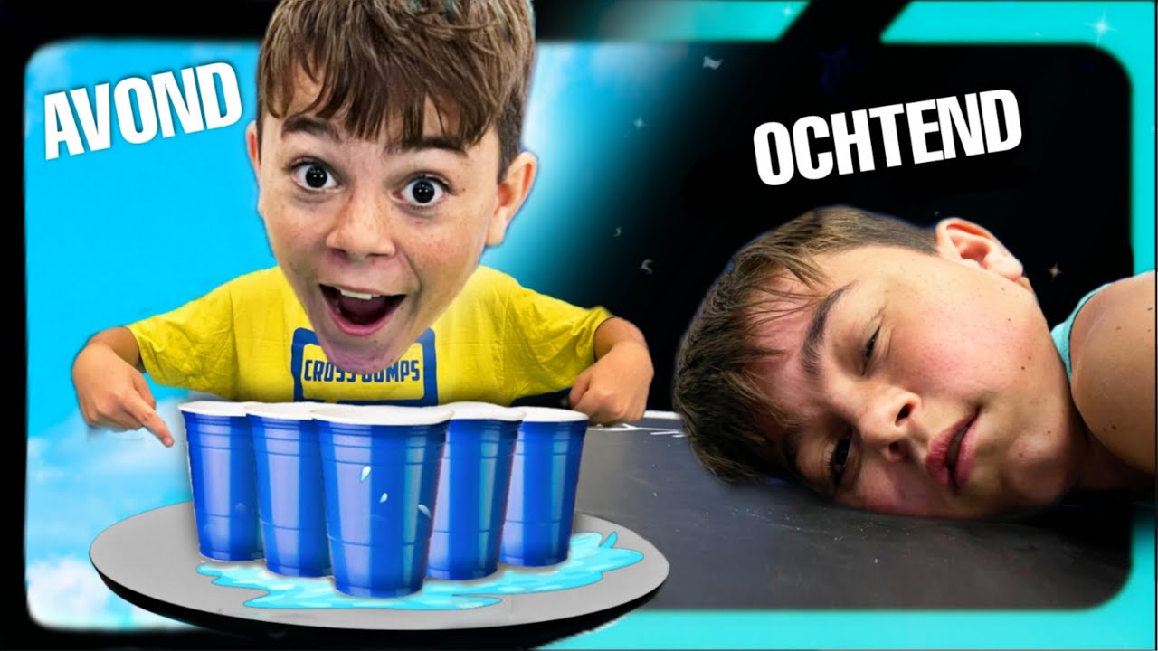 FLIP PONG TIJDENS OVERNIGHT CHALLENGE TRAMPOLINE PARK!