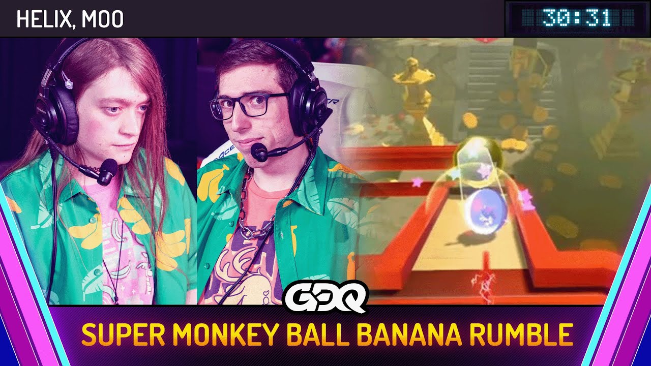 Super Monkey Ball Banana Rumble by Helix and Moo in 30:31 - Awesome Games Done Quick 2025