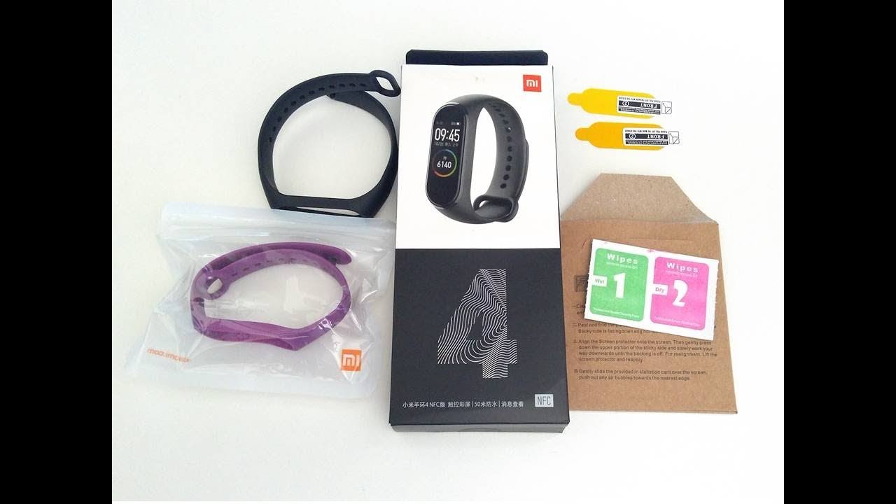 Mi band 4 NFC: UNBOXING! A pulseira que tem reconhecimento por voz!