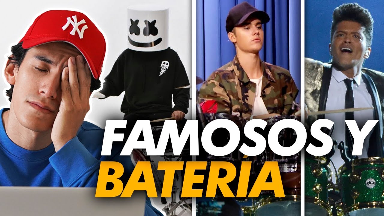 Baterista reacciona a FAMOSOS tocando BATERÍA