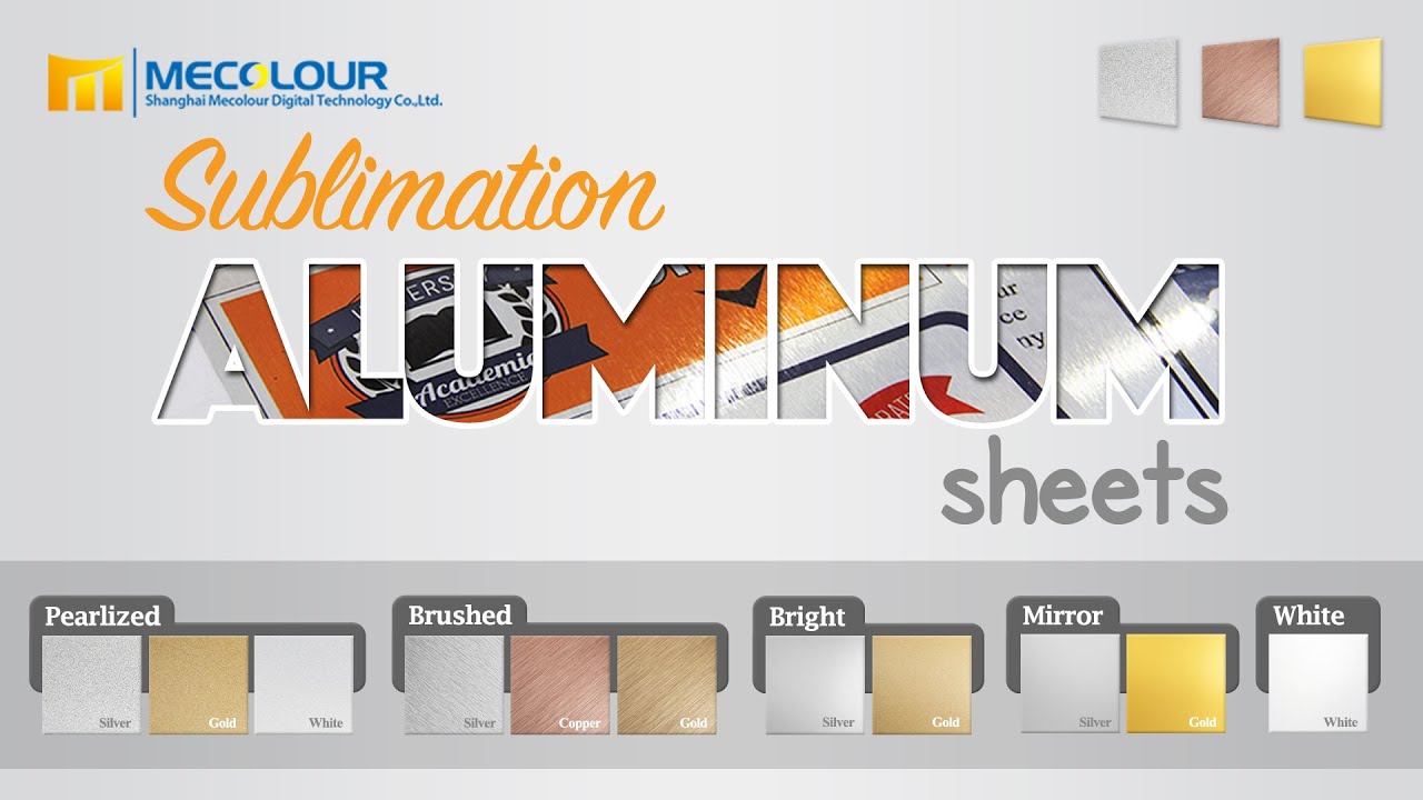 Sublimation aluminum sheets