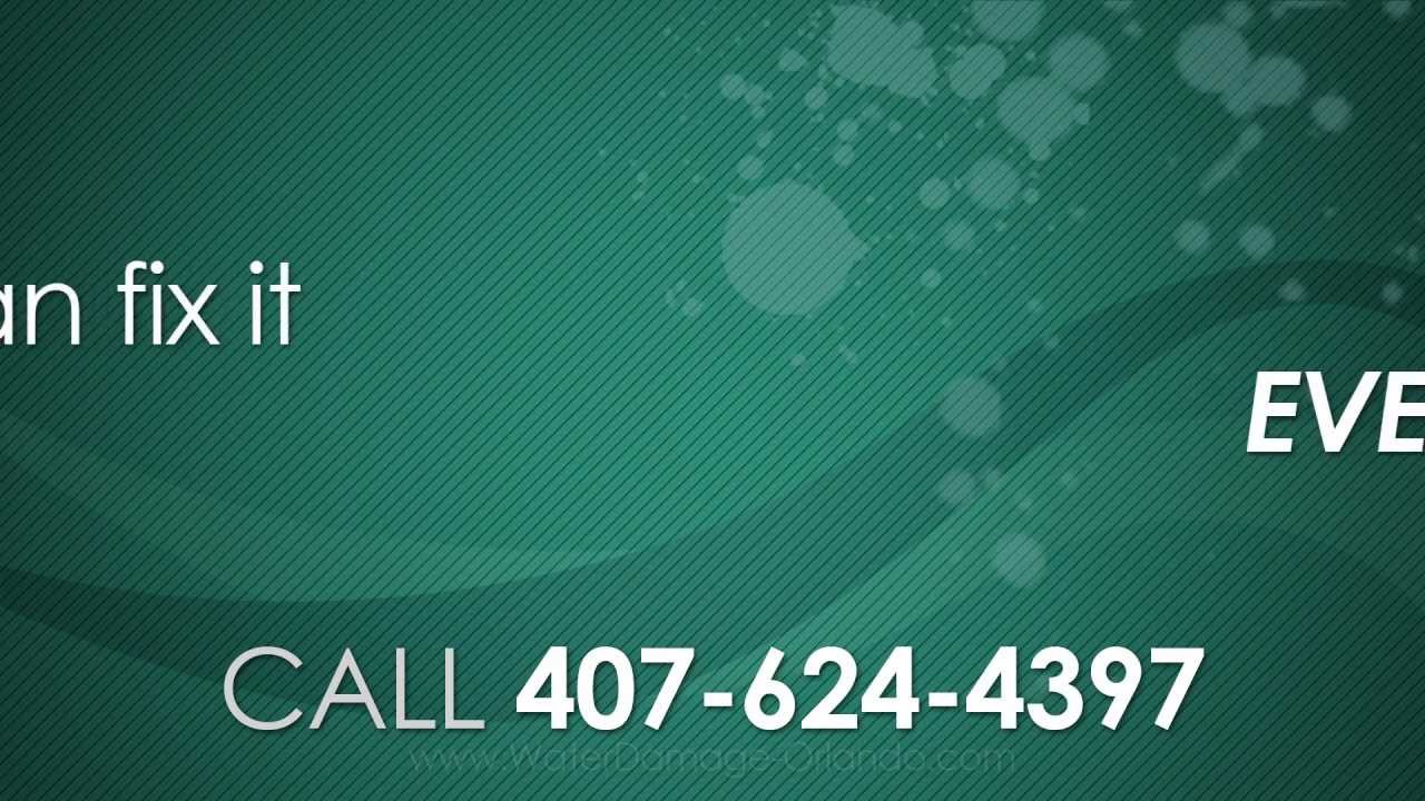 Water Damage Orlando 407-624-4397 Orlando Water Removal