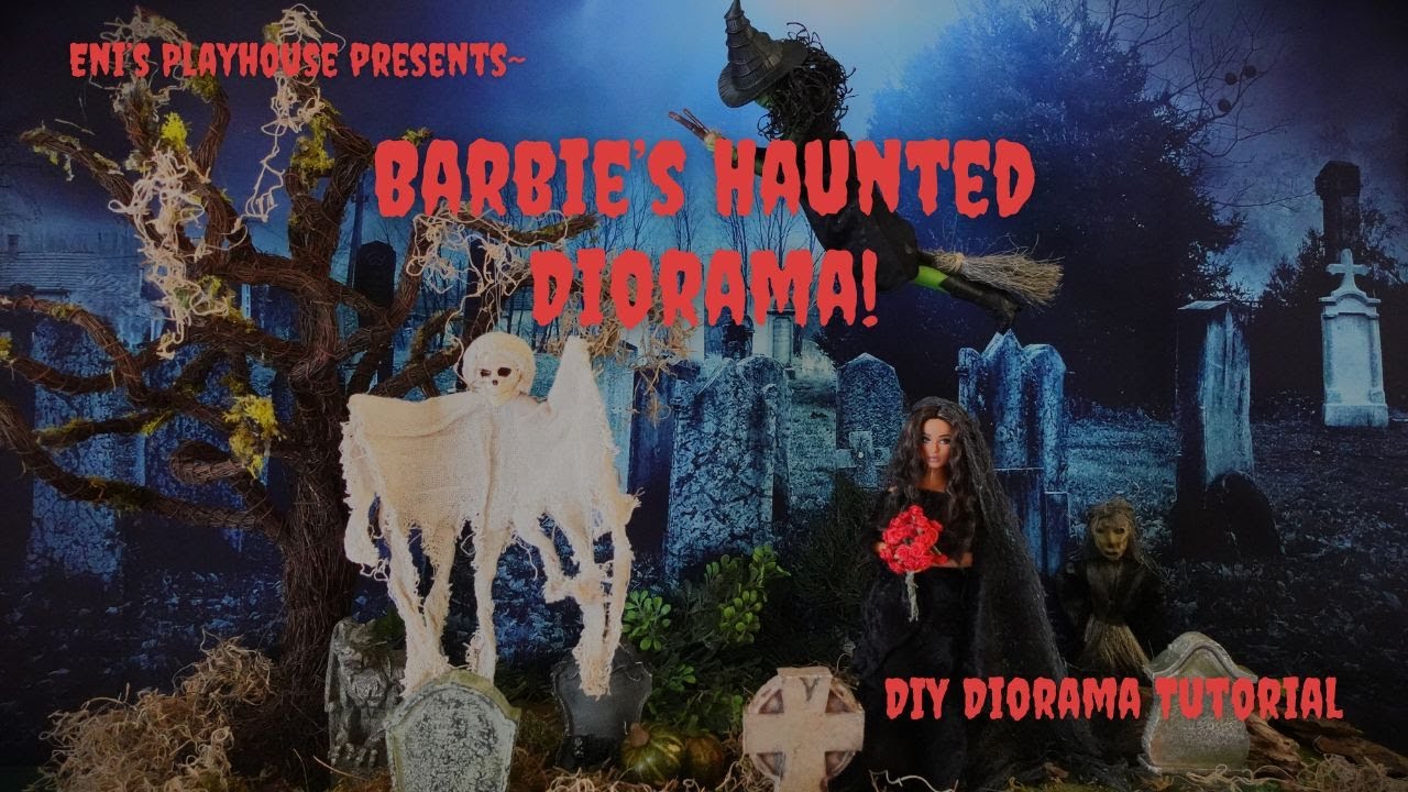 🕸️ How to Create a Spooky Halloween Diorama | 1:6 Scale DIY for Barbie
