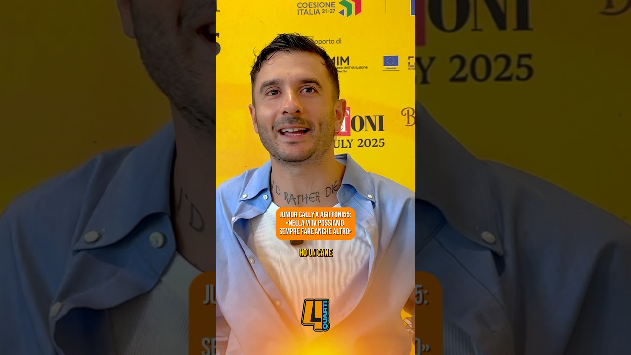 Torna con una nuova luce #JuniorCally, ospite al #GiffoniFilmFestival 2025 per incontrare le giurie.