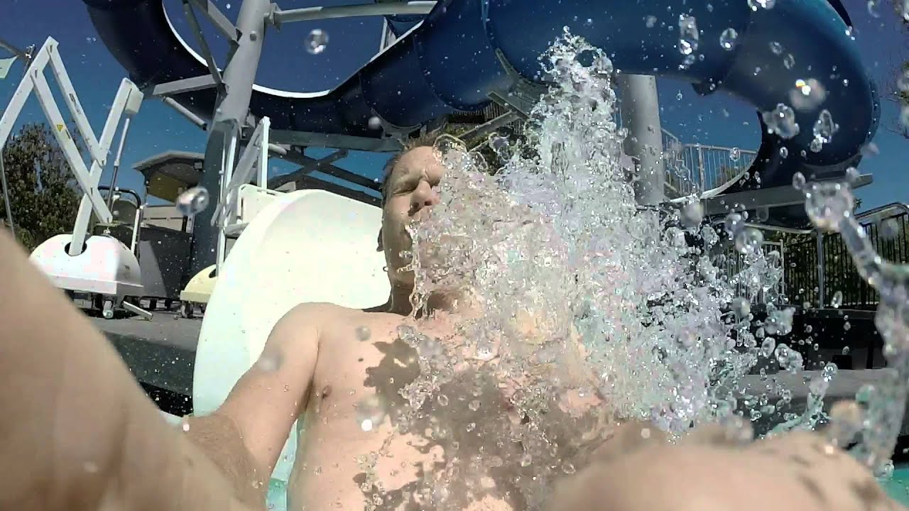 GoPro waterslide