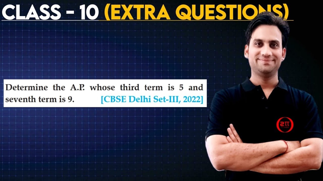 Determine the A.P. whose third term is 5 and seventh term is 9.