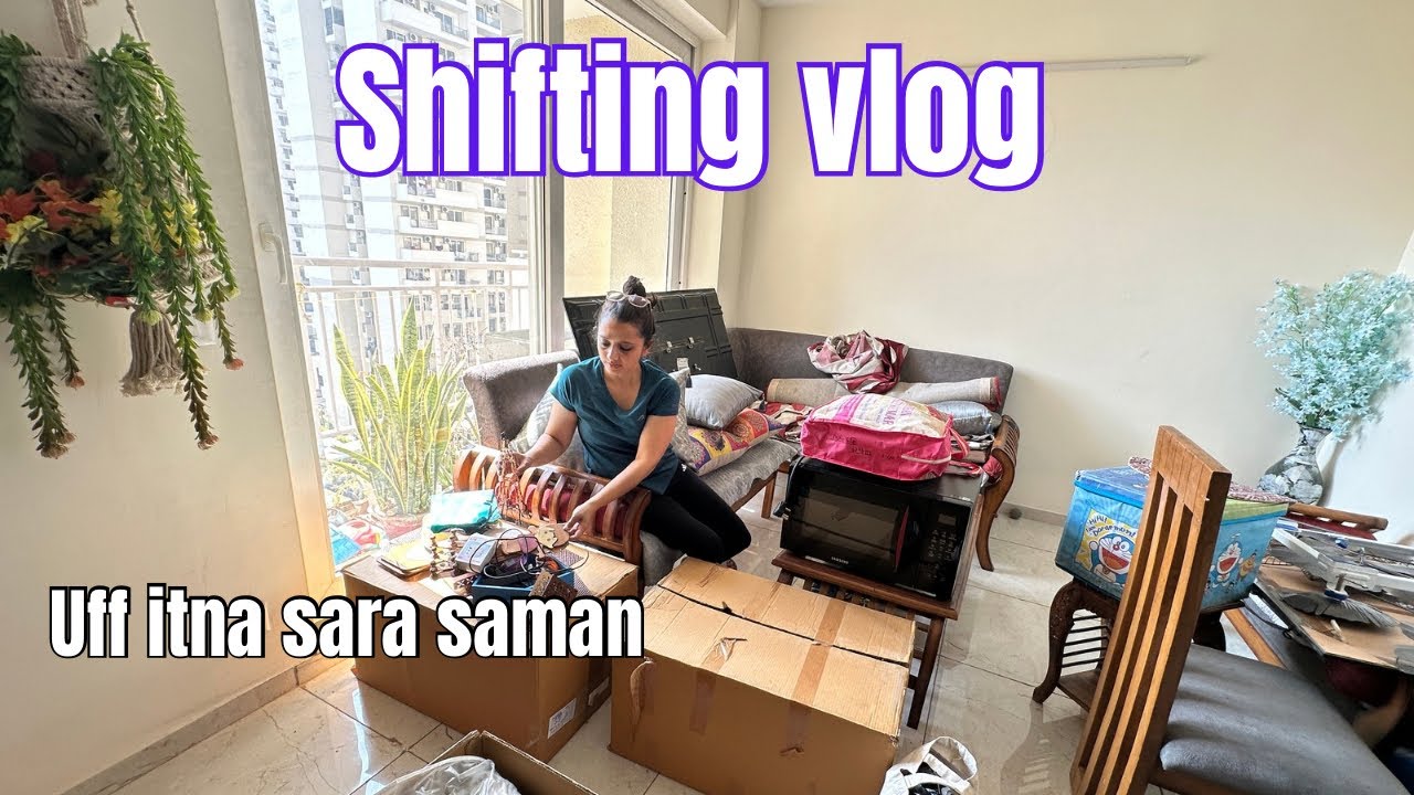 Shifting vlog|Shifting Day in Our New Society Flat | Packing, Moving & First Day#shifting 