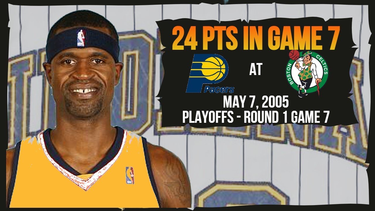 Stephen Jackson's 24 pts put Pacers in ECSF - Indiana Pacers at Boston Celtics - 2005 Playoffs R1 G7