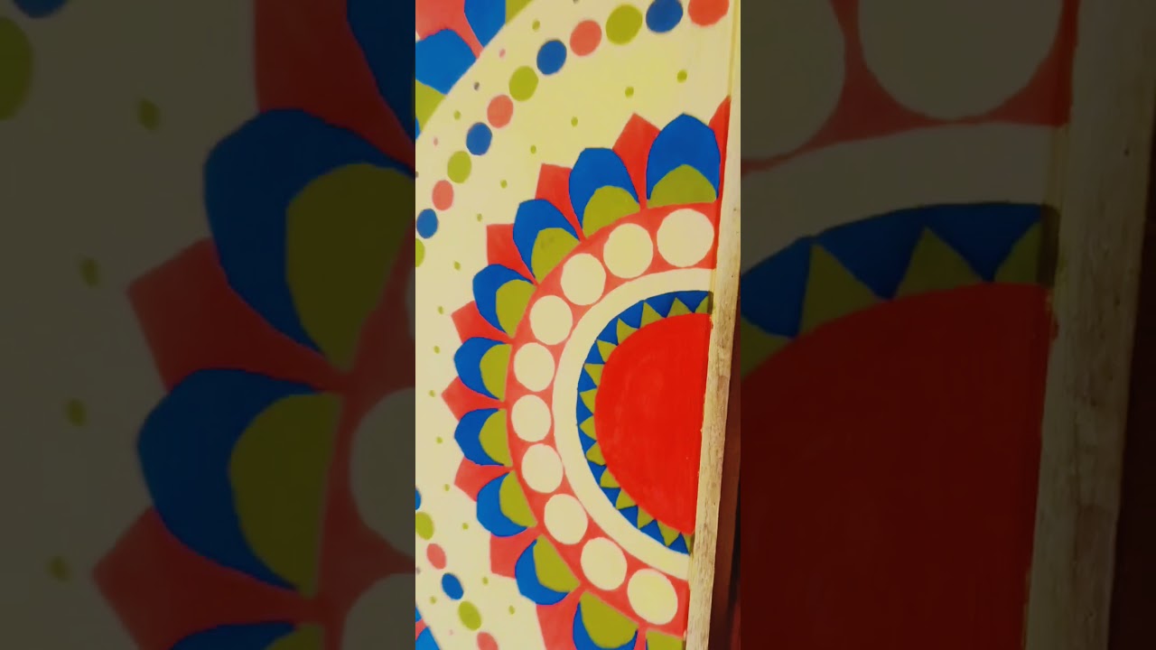 Wall Painting 🎨🖌️   #youtube #shorts #wallpainting #colourful #mandala  Manasi's Creativity