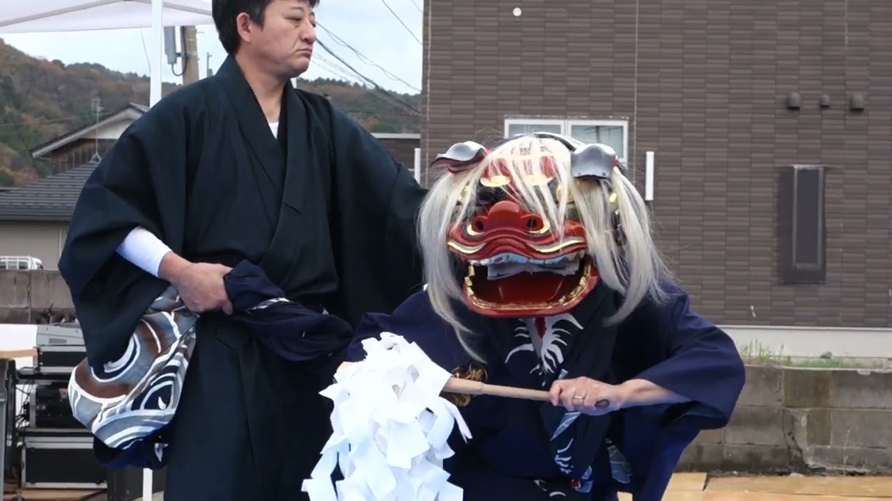 門前町 とうげマルシェOP『六地蔵町神楽獅子保存会』2025/11/24