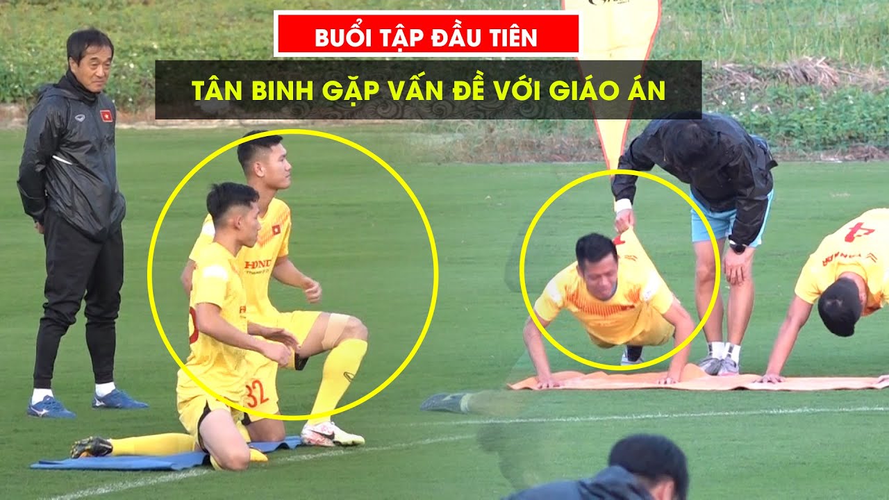 Tân binh không theo nổi giáo án của HLV Park Hang-seo trong buổi tập đầu tiên của ĐT Việt Nam