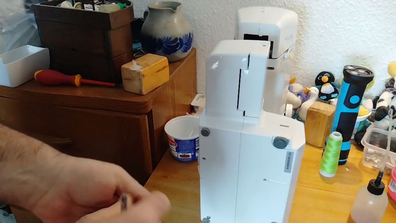 Medion Nähmaschine micromaxx 13343{1جزء}كربجة بمفتاح البرامج وضبط جرن لمكوك إصلاح شرح لسبب وفك لهيكل