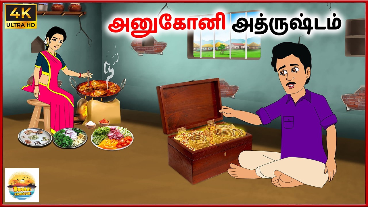 எதிர்பாராத அதிர்ஷ்டம் - Tamil moral stories - Tamil Kathai - Bommai Kathaigal