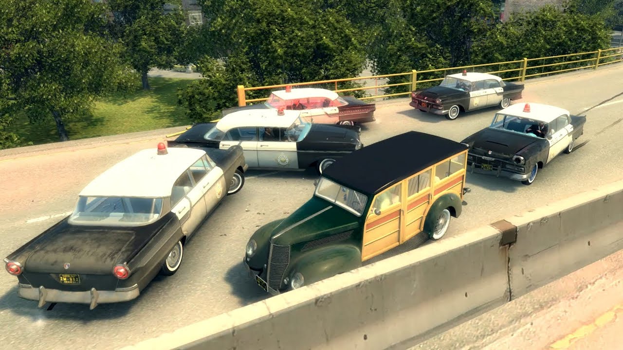 Mafia II - Realistic Police Chase - Video #4 (21:9 Ultrawide)