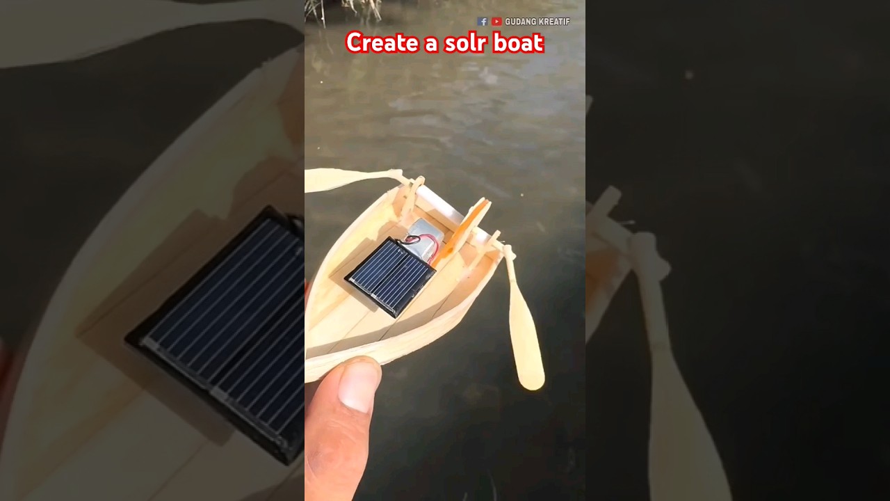 create a solar system electric boat. #solar #solarsystem #boat #boating #electronic